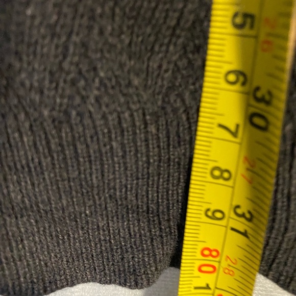 PIERRE CARDIN Men's Grey Knit Jumper 3/4 Zip Sz L Pullover Sweater - Picture 6 of 6